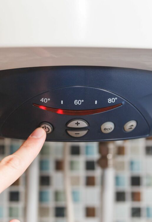 Knop van een elektrische boiler Demeyer Steven Gent 