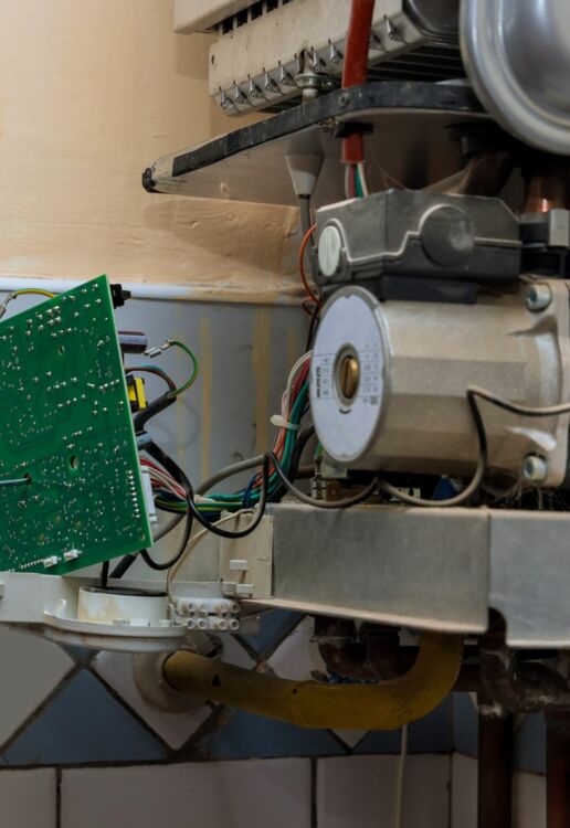 onderhoud van printplaat van boiler Demeyer Steven Gent